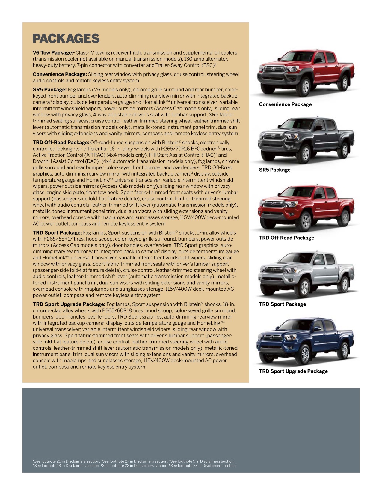 2012 Toyota Tacoma Brochure Page 1